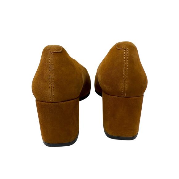 Vagabond Warm Tan Suede Block Heel Pumps Women's Size EU 38/US 7 - Picture 4 of 9